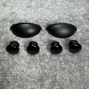 Drawer Pulls Knobs‎ Set Furniture Cabinet Black 4 Knobs 2 Pulls